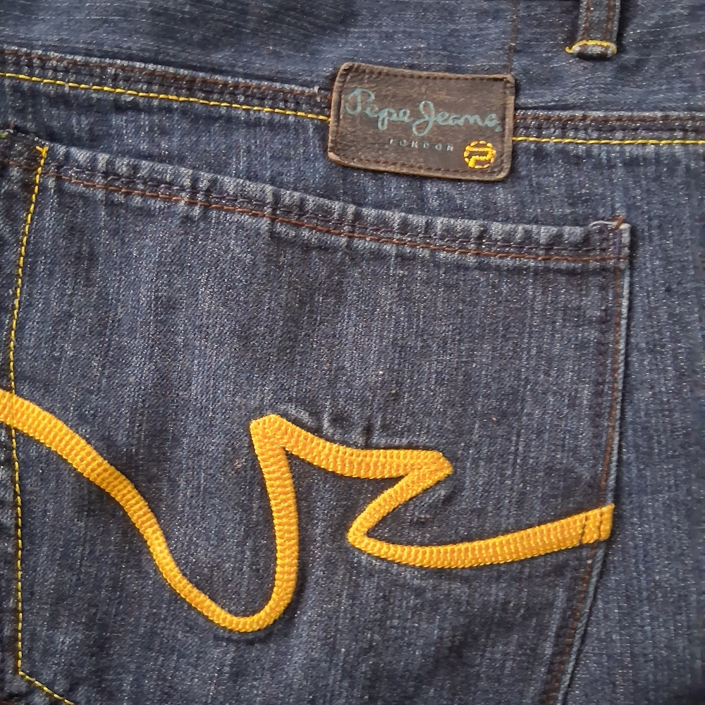 Pepe Jeans Dark Blue Denim with Yellow Accents - Picture 5 of 7